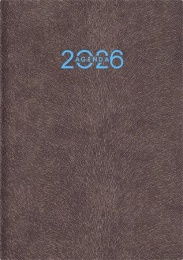 Naptár, tervező, A5, napi, DAYLINER "Animal", Grizzly-szürkésbarna