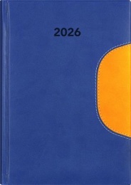 Naptár, tervező, B5, heti, DAYLINER "Memphis", kék-sárga